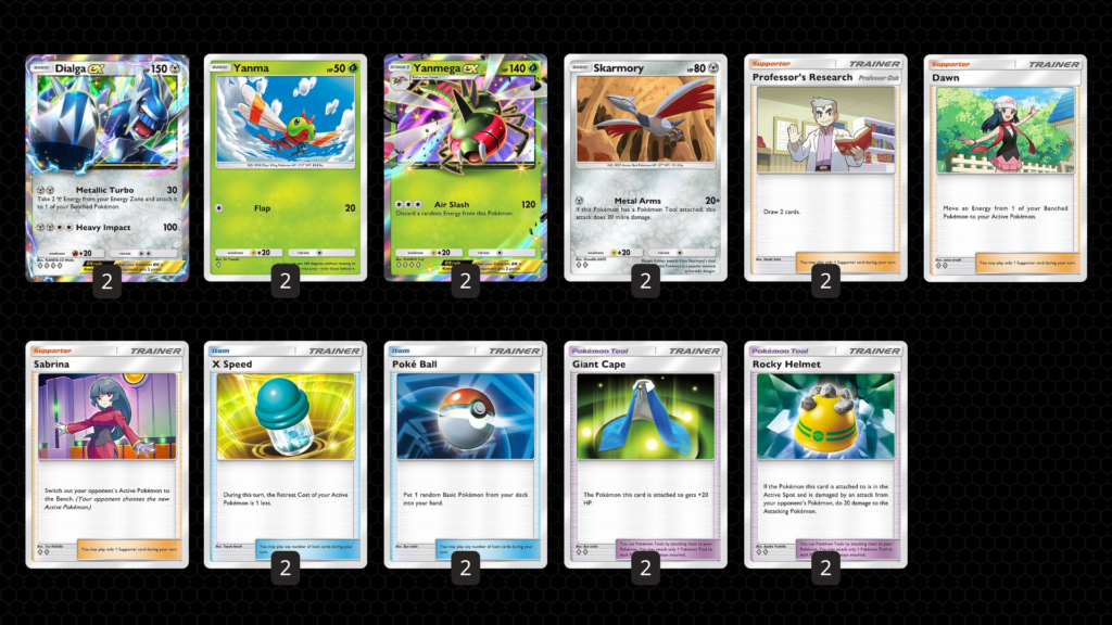 Dialga ex & Yanmega ex Deck