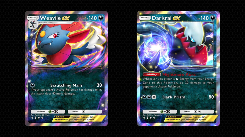 Weavile ex & Darkrai ex