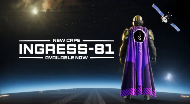 Helldiver 2 Ingress-81 cape worn by a Helldiver