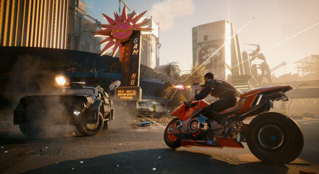 riding in Cyberpunk 2077