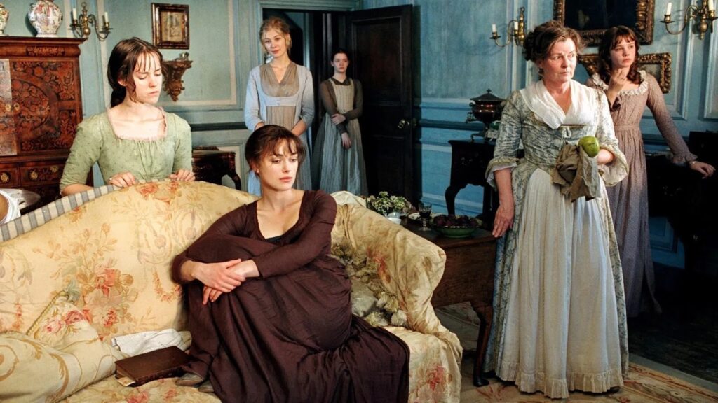 picture of Rosamund Pike, Keira Knightley, Jena Malone, Talulah Riley, Carey Mulligan and Brenda Blethyn from Pride & Prejudice (2005)