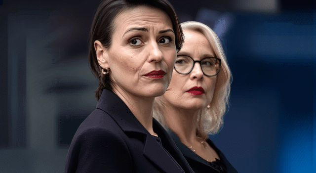 Abigail Dalton and Vivienne Toussaint in the Hostage TV Show