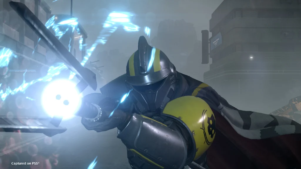 The Fierce Helldivers 2 Melee Weapons 3 A POV of an enemy getting hit by the Stun lance from a Helldiver