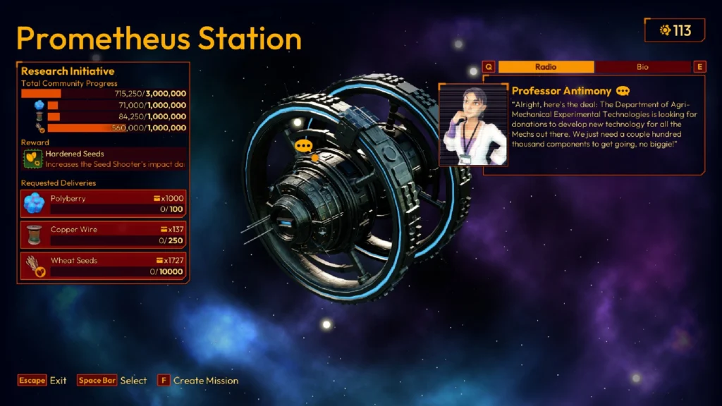 The Lightyear Frontier Greater Cause Update Arrives With A Major Change 4 The UI for the new Research Initiative mechanic