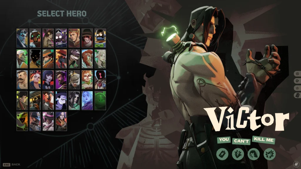 The Undead Victor In Deadlock Rises With Unparalleled Power 2 Victor in Deadlock as seen in the character selection screen