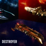 The three current ship classes as of the Void Crew Striker update