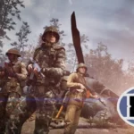 The cover art for 83 featuring three soldiers standing together