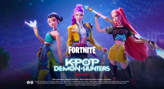 The Fortnite KPop Demon Hunters collaboration cover art