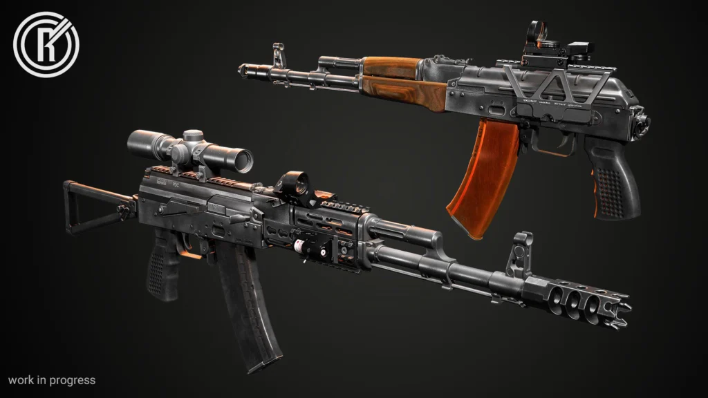 The Into The Radius 2 Weapon Customization Update Is Here To Fulfill Your Tacticool Dreams 2 Two different Kalashnikovs with varying attachments
