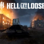 The night variant of the new Smolensk map in Hell Let Loose update 19 with the title of the game on top of the image