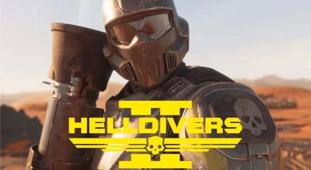 A Helldiver staring at the camera after using the Helldivers 2 Recoilless Rifle