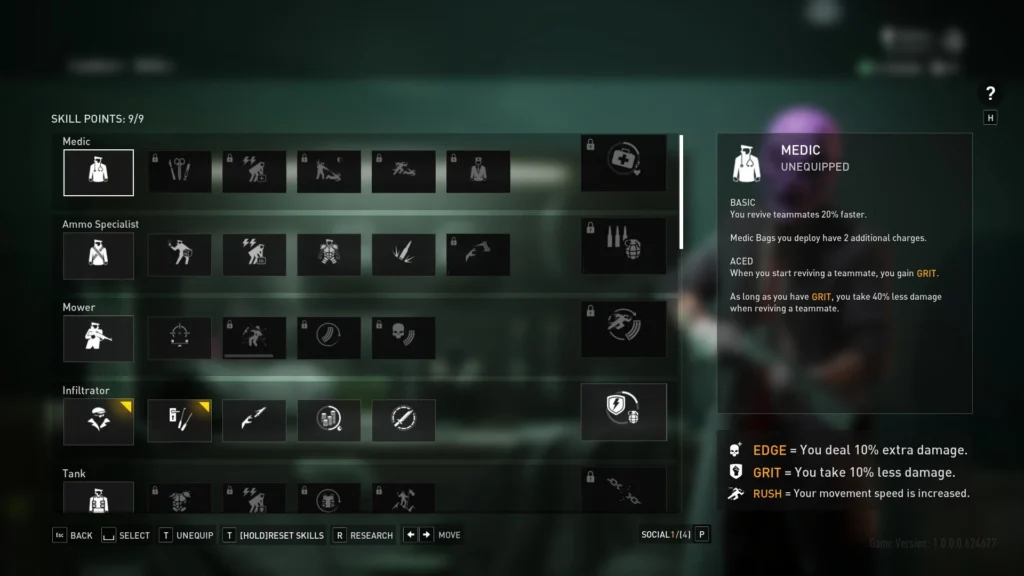 The Payday 3 Skills 2.0 Update Is Here After Years Of Complaints 3 The old Payday 3 skills system UI