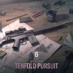 The cover for the new Siege X Operation Tenfold Pursuit featuring the new gun