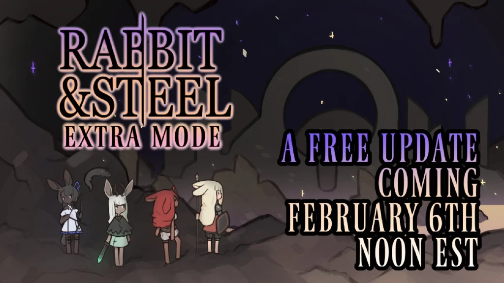 The announcement image for the Rabbit and Steel Extra Mode update