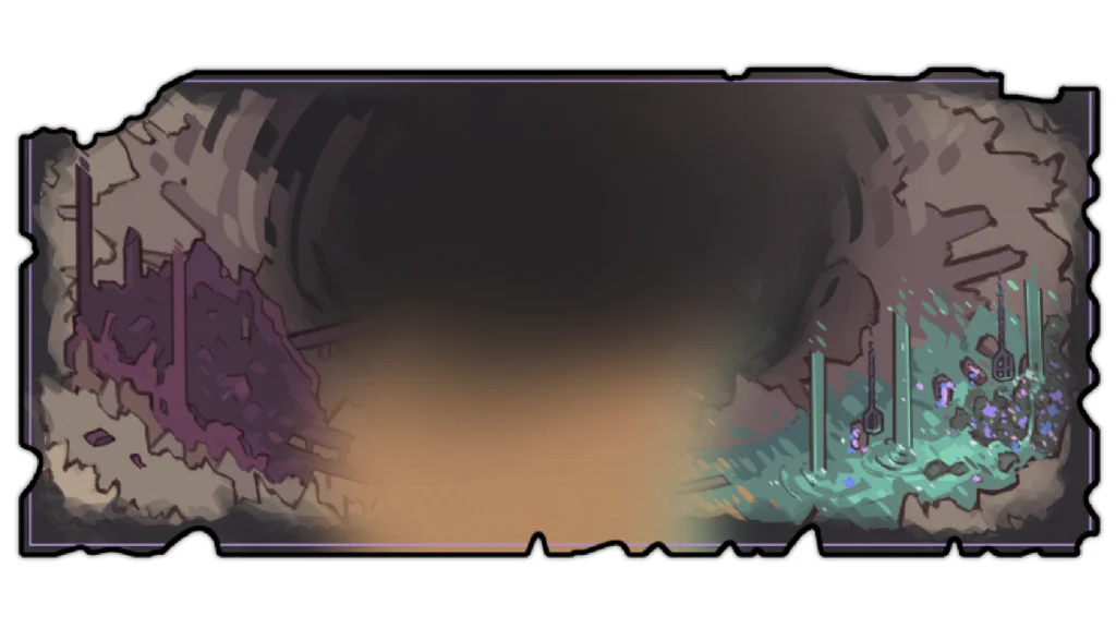 The Rabbit And Steel Extra Mode Update Is Arriving On February 6, 2026, With Mysterious Additions 2 The map for the underground of the Moonlit Kingdom with the middle section blurred out to avoid spoilers