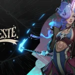 The cover art for Celeste in Deadlock featuring the dazzling circus girl herself