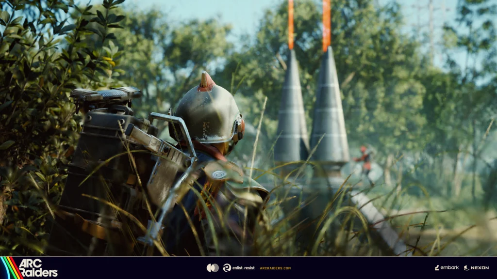 The Exciting Arc Raiders Flashpoint Update Has Arrived With Electrifying Content 2 A Raider watching another Raider prying open an Assessor in the Arc Raiders Flashpoint update