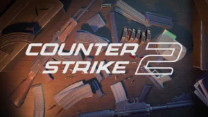 The cover for the Counter-Strike 2 magazine changes update showing the title of the game in front of various weapons on a wooden table