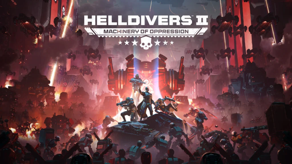 The cover for the Helldivers 2 Machinery of Oppression update