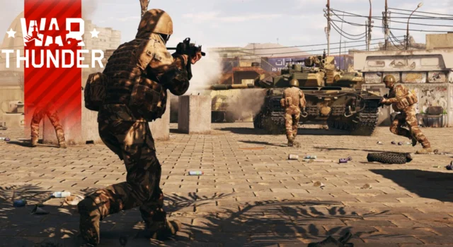 Infantry fighting alongside tanks in the upcoming second War Thunder infantry playtest