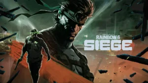 The cover for Siege X Operation Silent Hunt showing a stylized artwork of Solid Snake to the right of the game's title