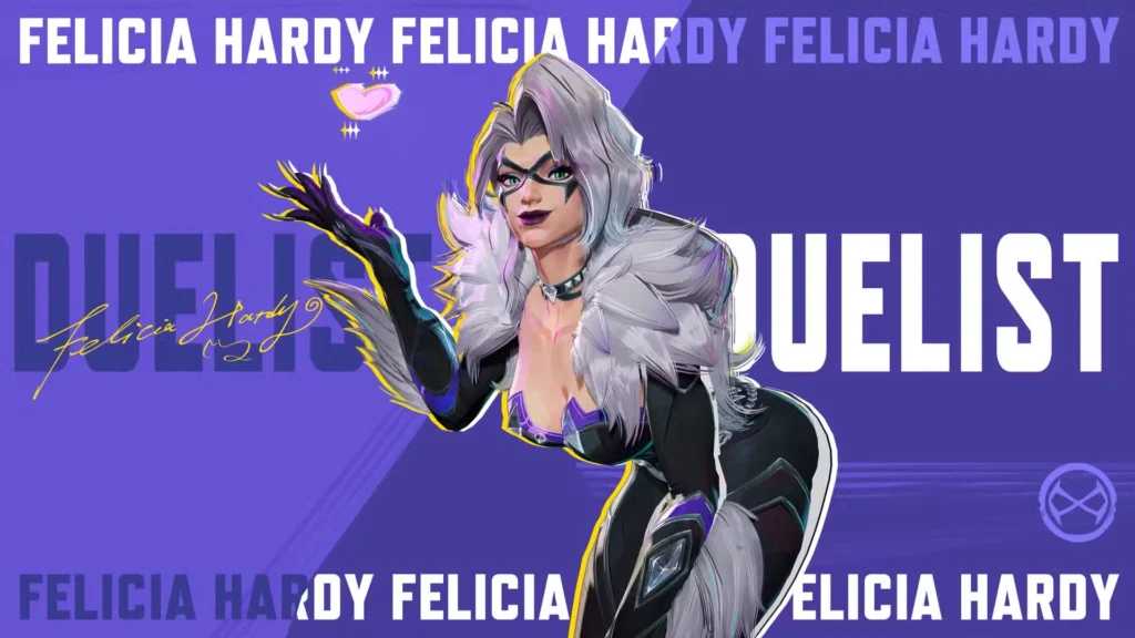 Black Cat in Marvel Rivals as seen in her reveal video