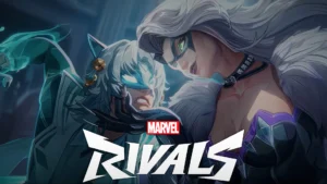 White Fox and Black Cat in Marvel Rivals fighting each other and coming face to face