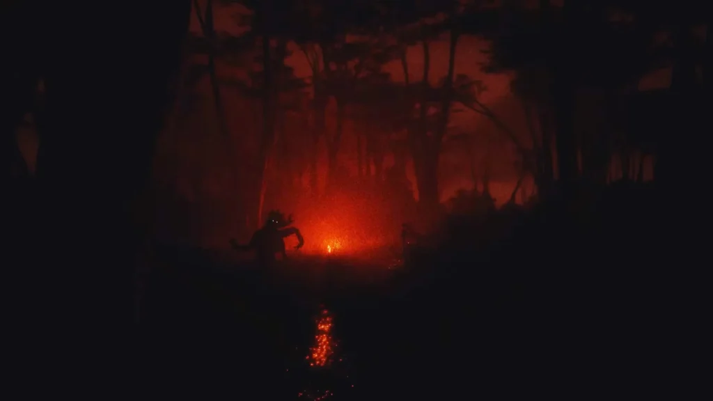 A flare lighting up the darkness of Night Dire Marsh, arriving in Marathon Season 2: Nightfall, while also illuminating a new threat in the darkness