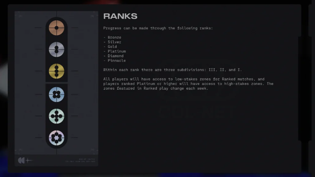 The Intimidating List Of Content In Marathon Season 2: Nightfall, Arriving On June 2, 2026 9 The various Ranked ranks in the Ranked mode in Marathon