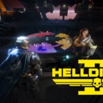 A Helldiver and a Democracy Officer standing by the Galactic War Map