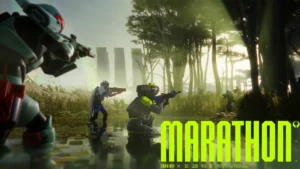 Two squads of new players participating in the Marathon open play week meeting each other