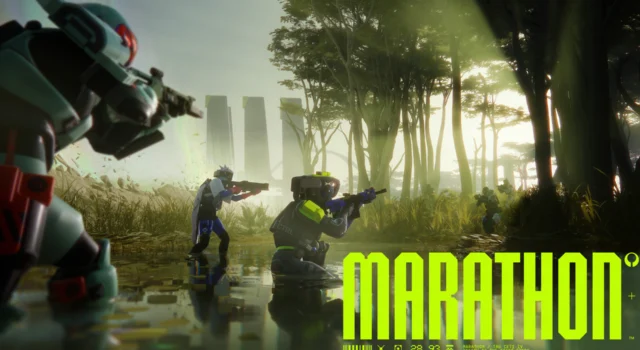 Two squads of new players participating in the Marathon open play week meeting each other
