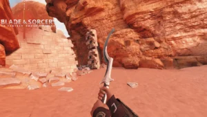 The Khopesh like weapon from the Blade and Sorcery Khar-Tib faction