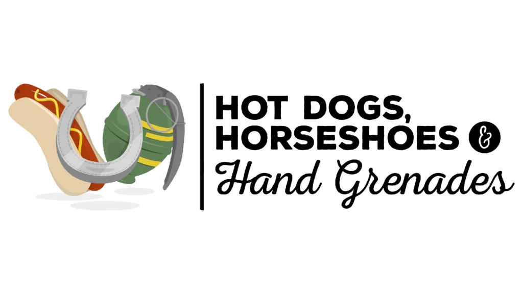 The cover of Hotdogs, Horseshoes, and Hand Grenades, which has just received the H3VR 1.0 update release