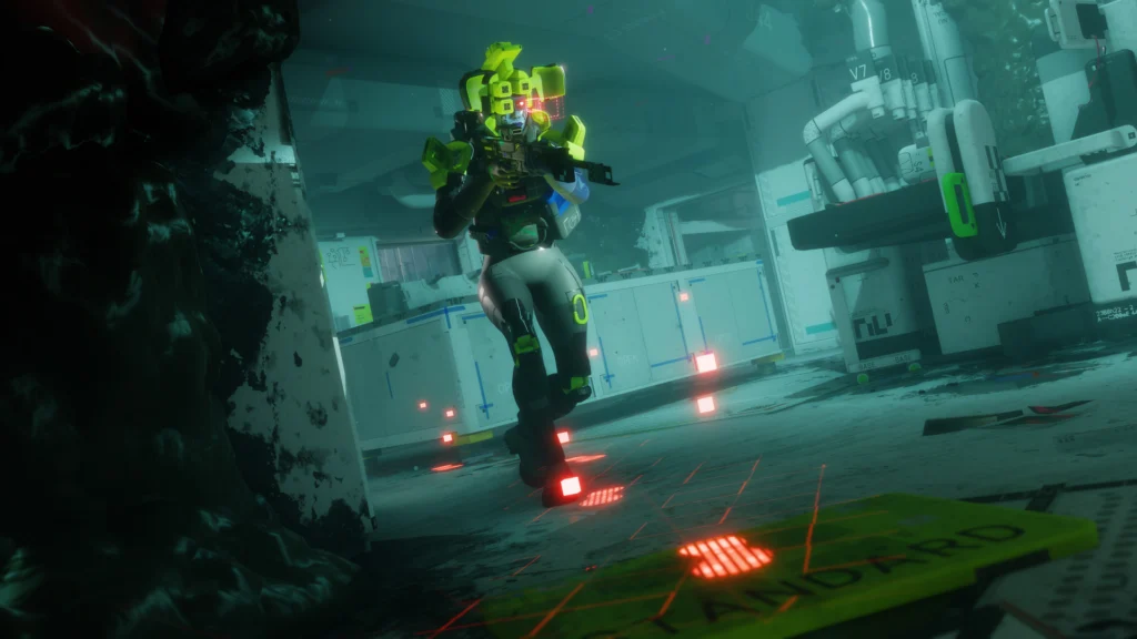 A Recon with a full kit, including their own Marathon Runner Shell cores, pursuing a fleeing target