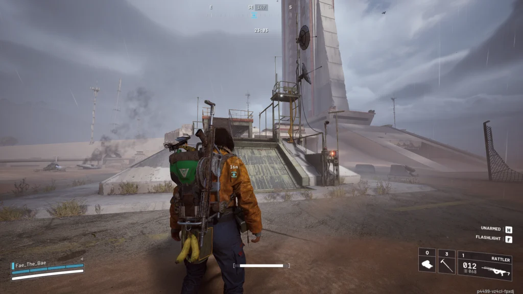 Arc Raiders Phantom Targets Part One - How to Successfully Upgrade Cargo Elevator Antennas 2 A Raider looking at a cargo elevator , which is where you need to go for the first part of the Arc Raiders Phantom Targets event