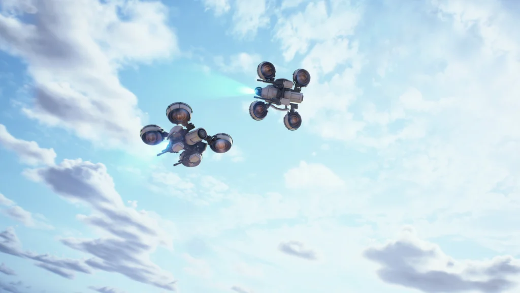 Arc Raiders Phantom Targets Part Two - How To Bring In Glitched Wasp Parts For Critical Testing 2 A couple of ARC Wasps flying together