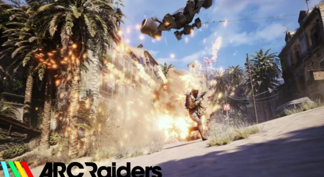 An ARC Rocketeer firing at a Raider trying to complete Arc Raiders Phantom Targets Part Two