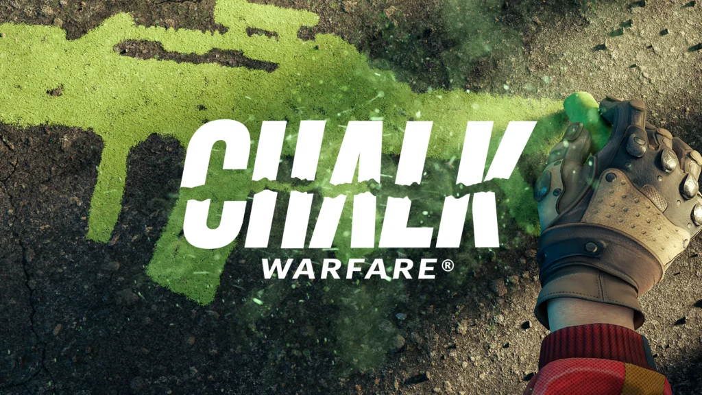 The cover of Chalk Warfare shown in the Chalk Warfare game reveal trailer