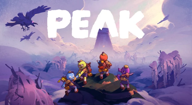 The cover of the Peak Final Ascent update showing four scouts approaching the Gloom biome